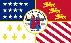 [flag of Detroit,
                        Michigan]