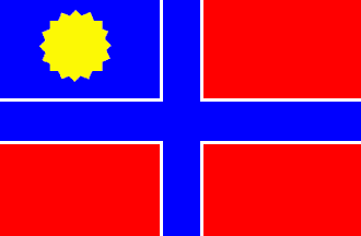 [Muskogee/Creek flag]