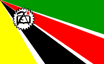 [First official Mozambican flag 1975]