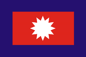 [Flag of Mustang
                      (Mastang) kingdom to 2008 (Nepal)]