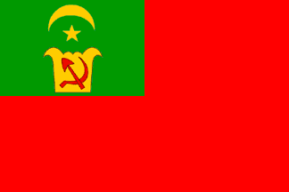 [Flag of Khorezmian PSR in 1922]