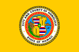 [flag of Honolulu, Hawaii]