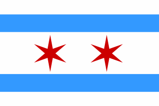 [flag of Chicago,
                        Illinois - 1917]