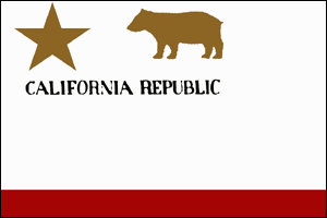 [California Bear Revolt flag]