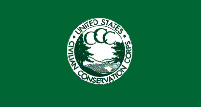 [Civilian Conservation Corps (CCC) Association
                flag (original CCC did not adopt a flag)]