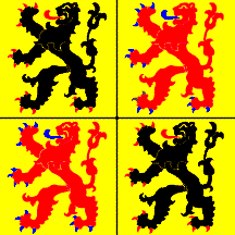 [County of Hainaut 17th Cent. flag
                      (Belgium)]