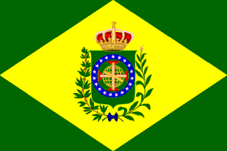 [First flag
                            of Brazilian Empire 1822]