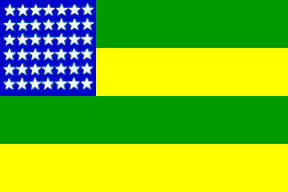 [Reconstructed Flag of Sergipe
                            (Brazil), 1951-1952]