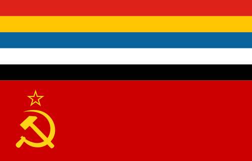 [Chinese Eastern Railway Company flag,
                          c.1925-1932 (reconstruction) (China)]