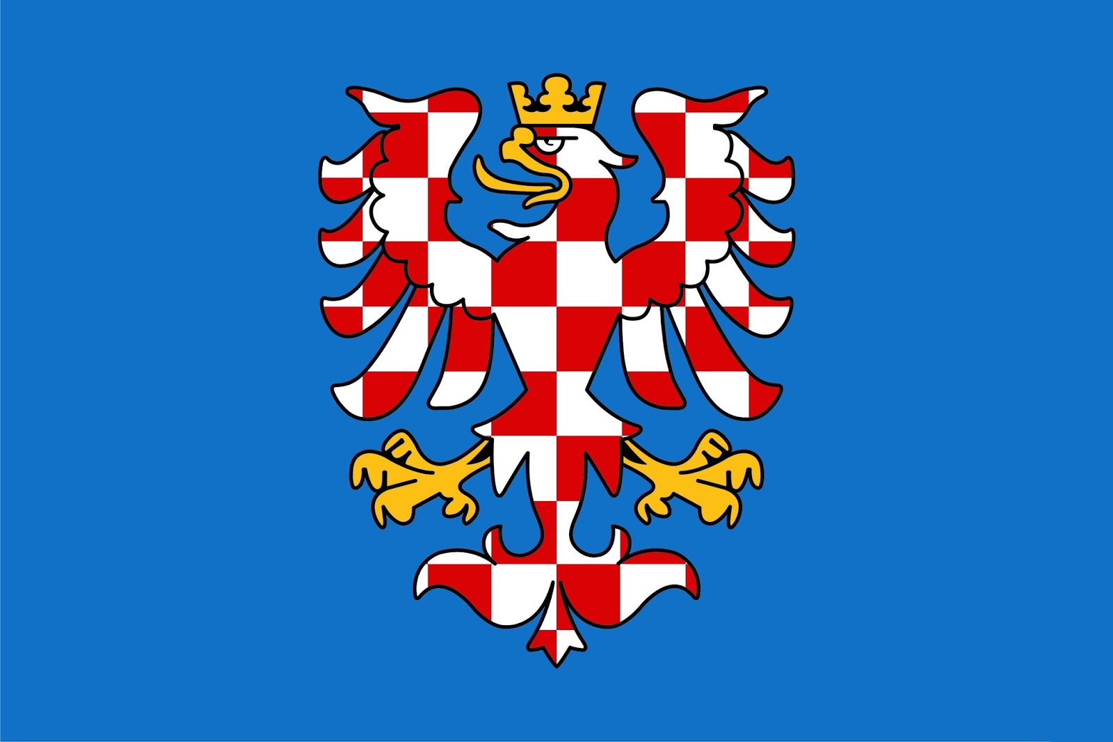 [Historical flag
                          of Moravia (the heraldic flag with Moravian
                          Eagle)]