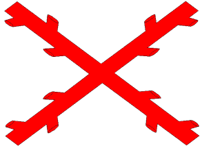 [Burgundy Cross Flag 1516-1785
                          (Spain), Carlist flag 1833-1860, 1872-1876]