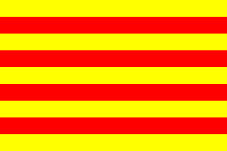 [Roussillon
                          Region flag to 2015 (France)]