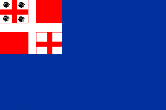 [Sardinia-Piedmont merchant and war flag
                          1814-1816 (Italy)]