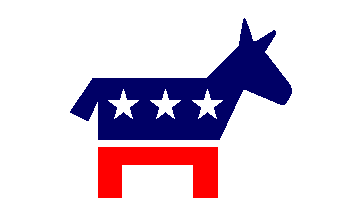 [Unofficial Flag of
                        the Democratic Party (U.S.)]