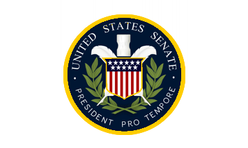 [U.S. Senate
                      President Pro Tempore's Flag]