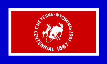 [former flag of Cheyenne,
                      Wyoming 1967-1985 (U.S.)]
